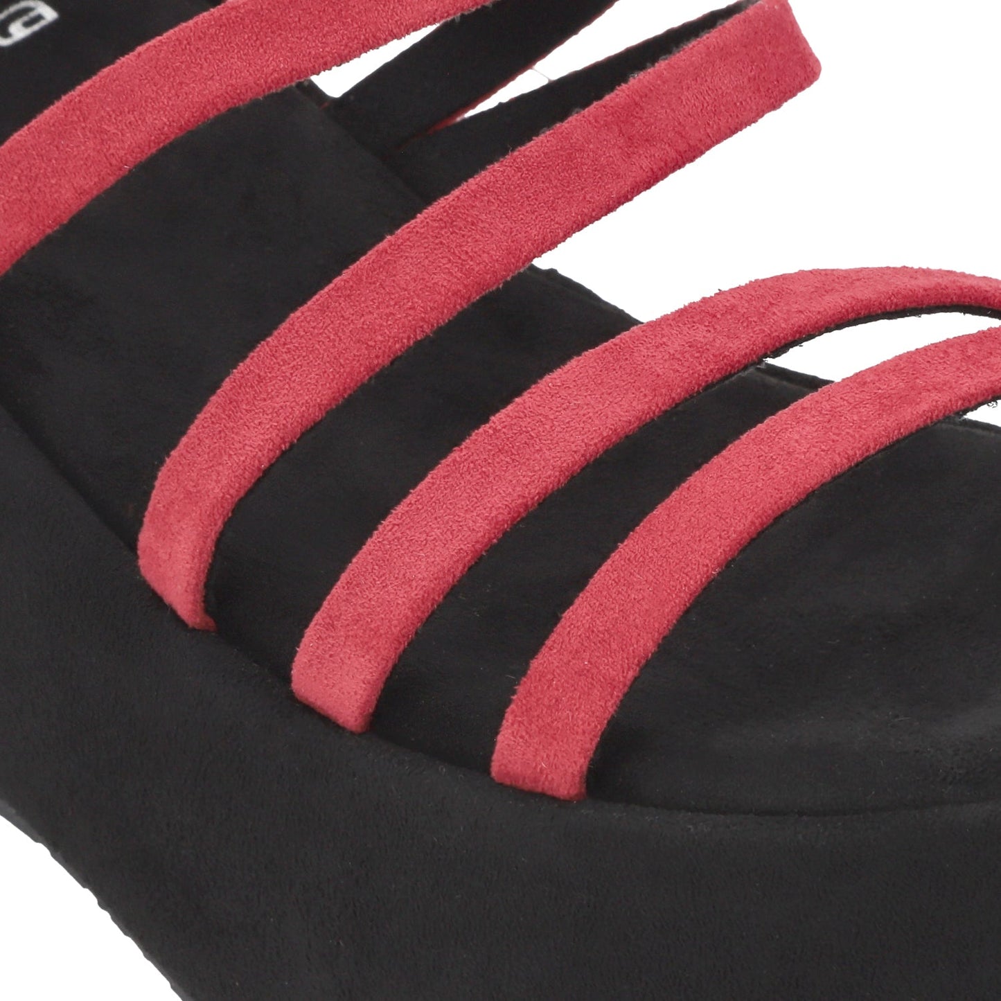 Sandalia Plataforma Roja Mujer 45822