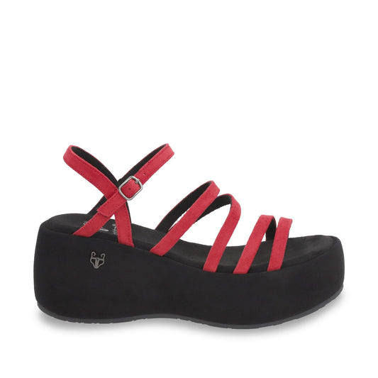 Sandalia Plataforma Roja Mujer 45822 - Gotta Mexico