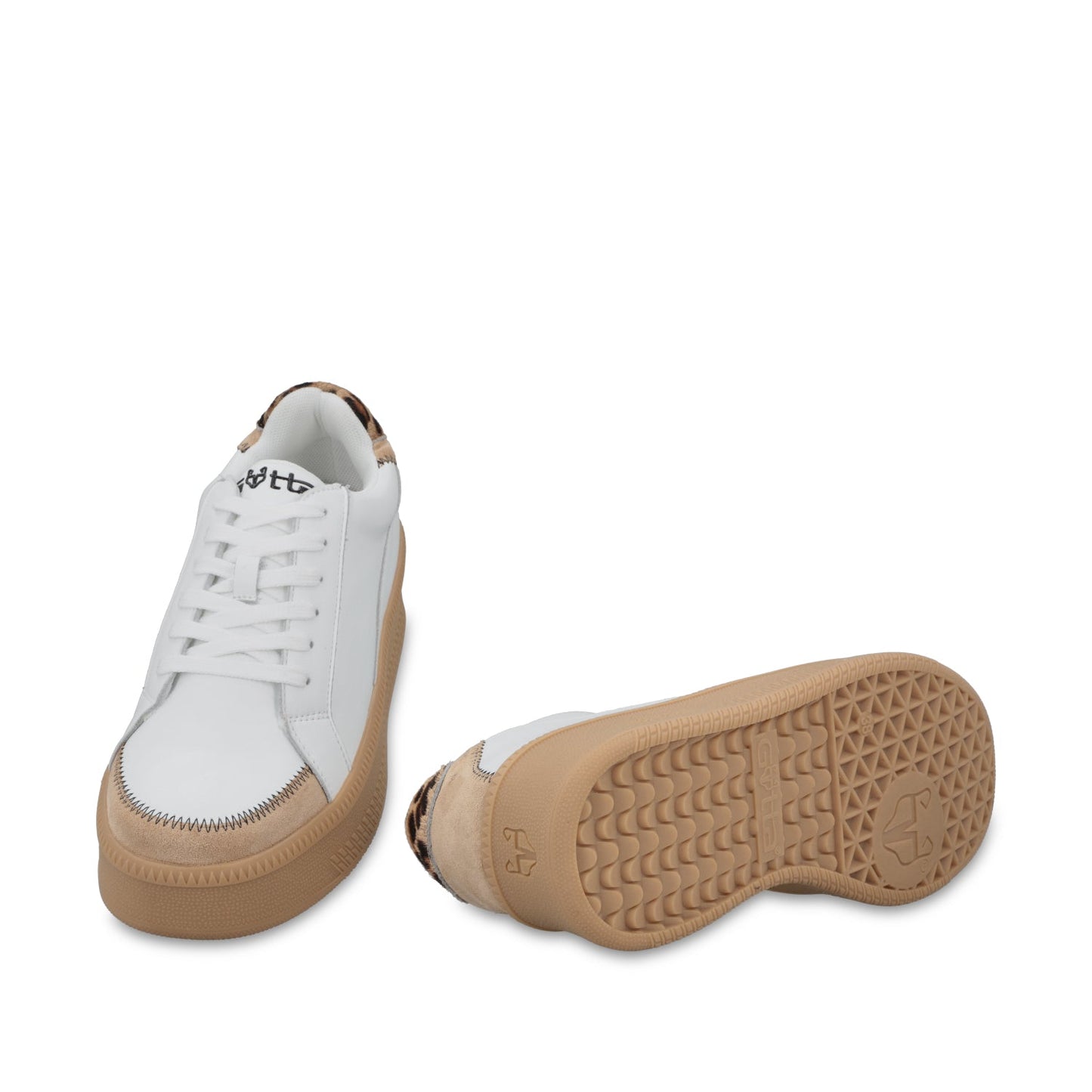 Tenis Cuero Plataforma Blanca Mujer 67310 - Gotta Mexico