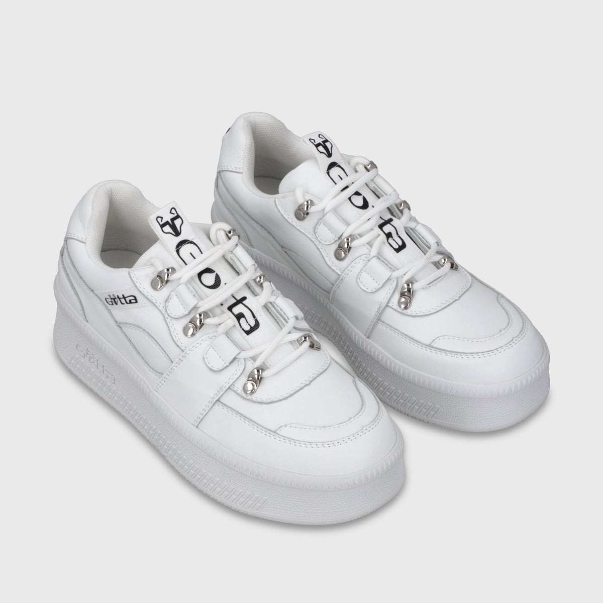 Tenis Cuero Plataforma Blanca Mujer 67312 - Gotta Mexico
