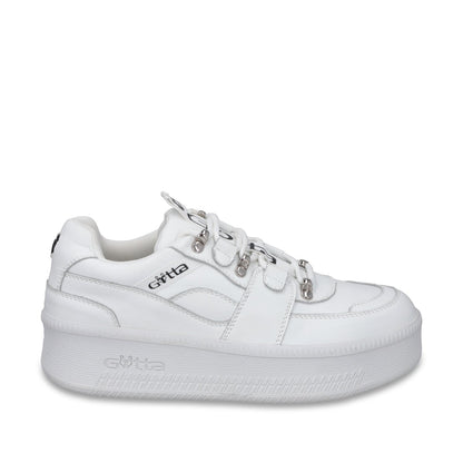 Tenis Cuero Plataforma Blanca Mujer 67312 - Gotta Mexico