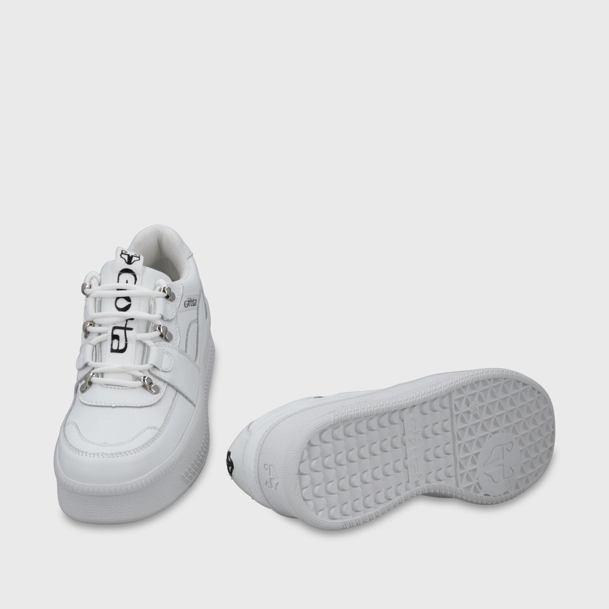 Tenis Cuero Plataforma Blanca Mujer 67312 - Gotta Mexico