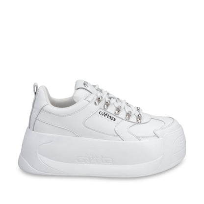Tenis Cuero Plataforma Blanca Mujer C732B - Gotta Mexico