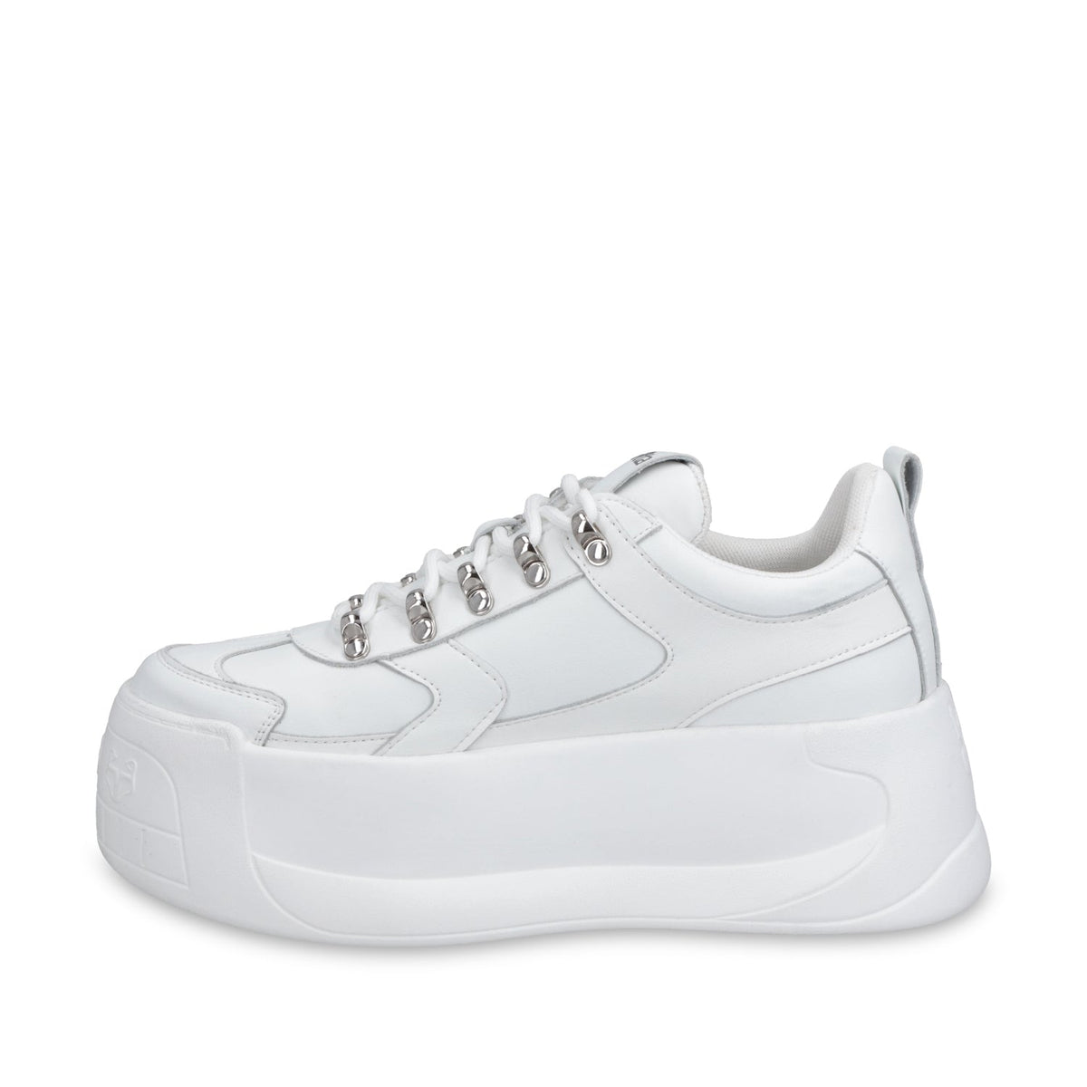 Tenis Cuero Plataforma Blanca Mujer C732B - Gotta Mexico