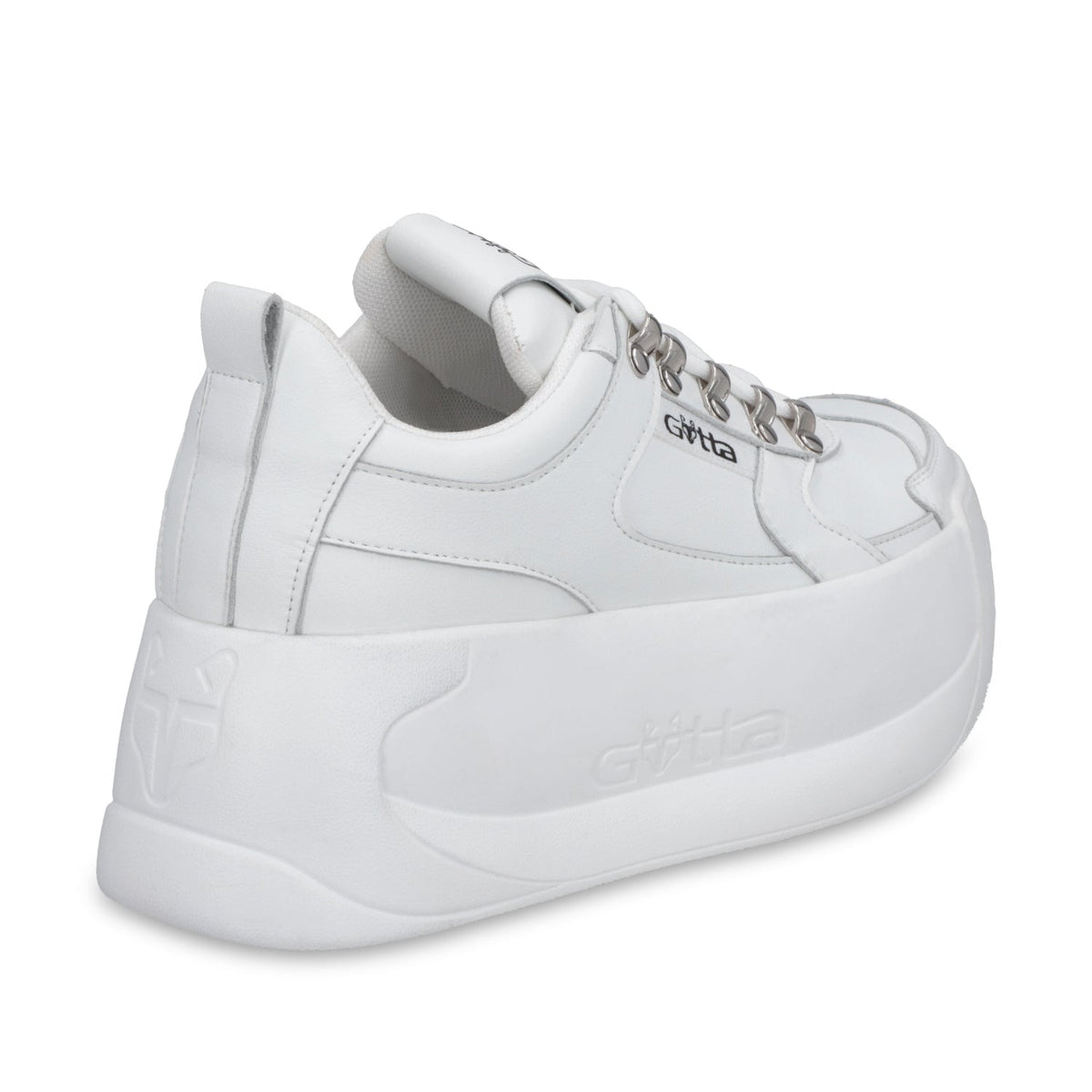 Tenis Cuero Plataforma Blanca Mujer C732B - Gotta Mexico