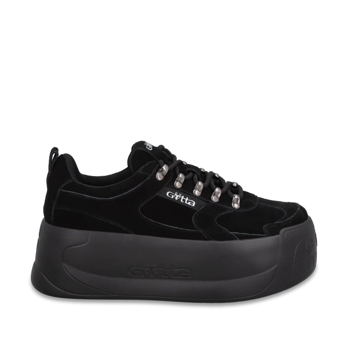 Tenis Cuero Plataforma Negra Mujer C732B - Gotta Mexico