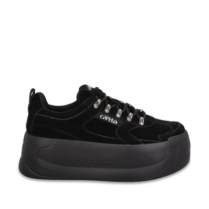 Tenis Cuero Plataforma Negra Mujer C732B - Gotta Mexico