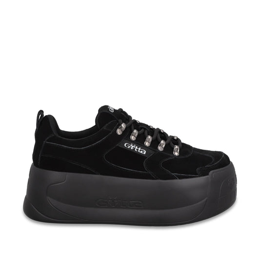 Tenis Cuero Plataforma Negra Mujer C732B - Gotta Mexico