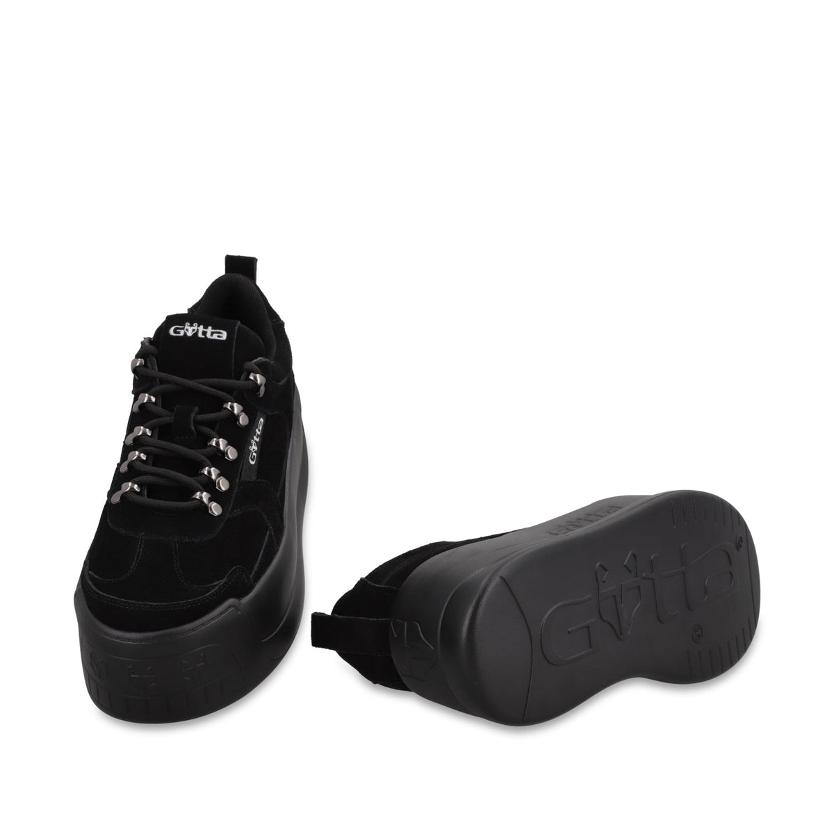 Tenis Cuero Plataforma Negra Mujer C732B - Gotta Mexico