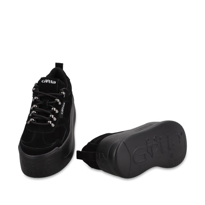 Tenis Cuero Plataforma Negra Mujer C732B - Gotta Mexico