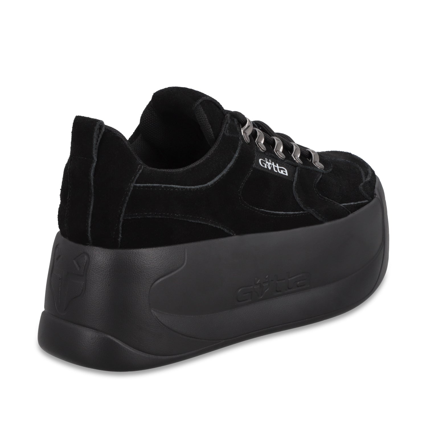 Tenis Cuero Plataforma Negra Mujer C732B - Gotta Mexico