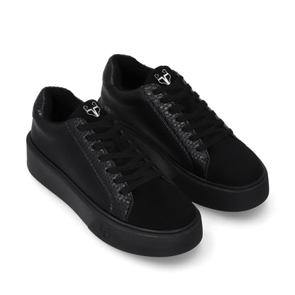 Tenis Negro Brillante Mujer 43042