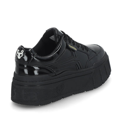 Tenis Negro Charol Mujer 43051