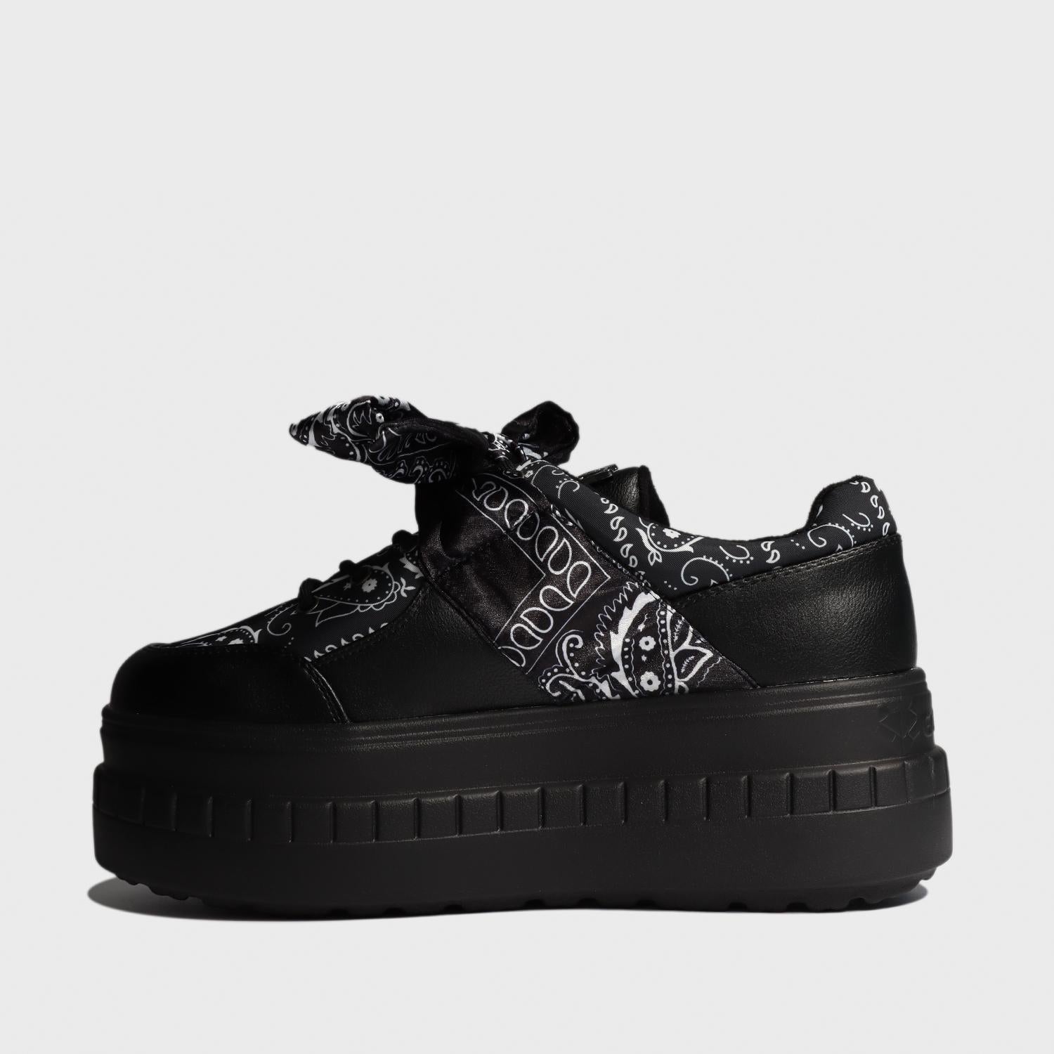 Tenis Negro Estampada Mujer 13265 - Gotta Mexico