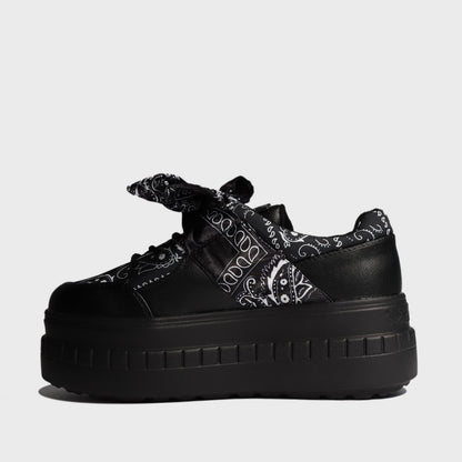 Tenis Negro Estampada Mujer 13265 - Gotta Mexico