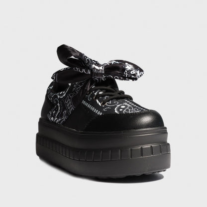 Tenis Negro Estampada Mujer 13265 - Gotta Mexico