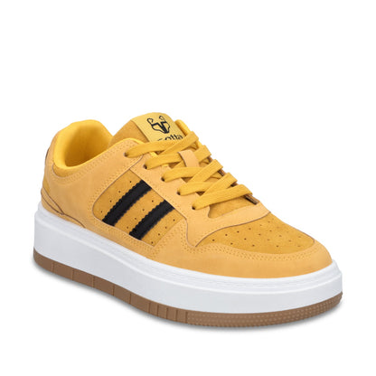 Tenis Plataforma Amarillo Mujer 58030 - Gotta Mexico