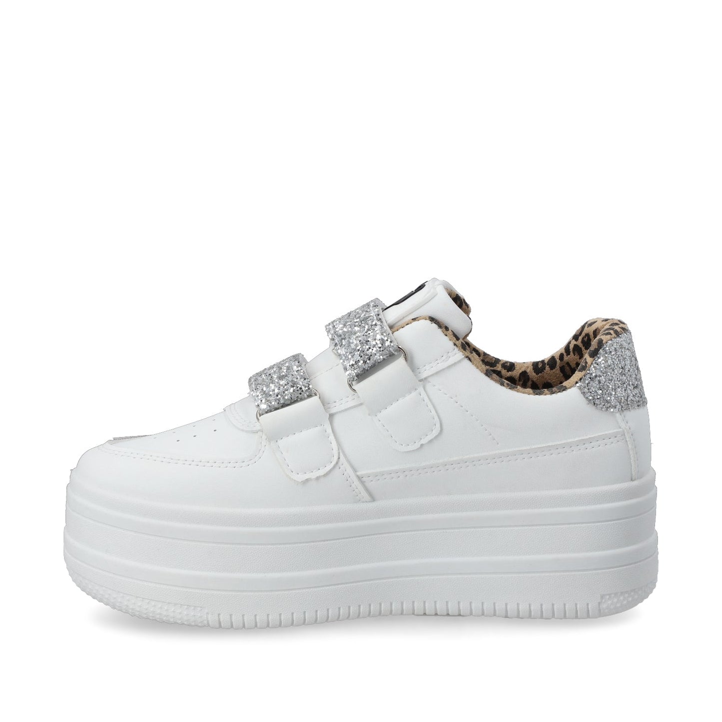 Tenis Plataforma Blanca Mujer 38561