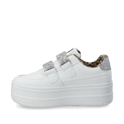Tenis Plataforma Blanca Mujer 38561