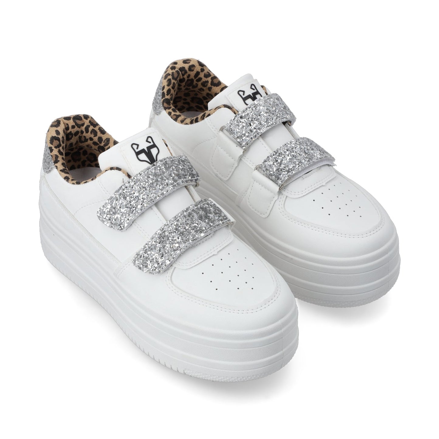 Tenis Plataforma Blanca Mujer 38561
