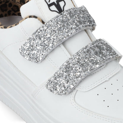 Tenis Plataforma Blanca Mujer 38561