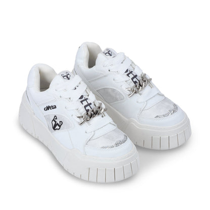 Tenis Plataforma Blanca Mujer 43111