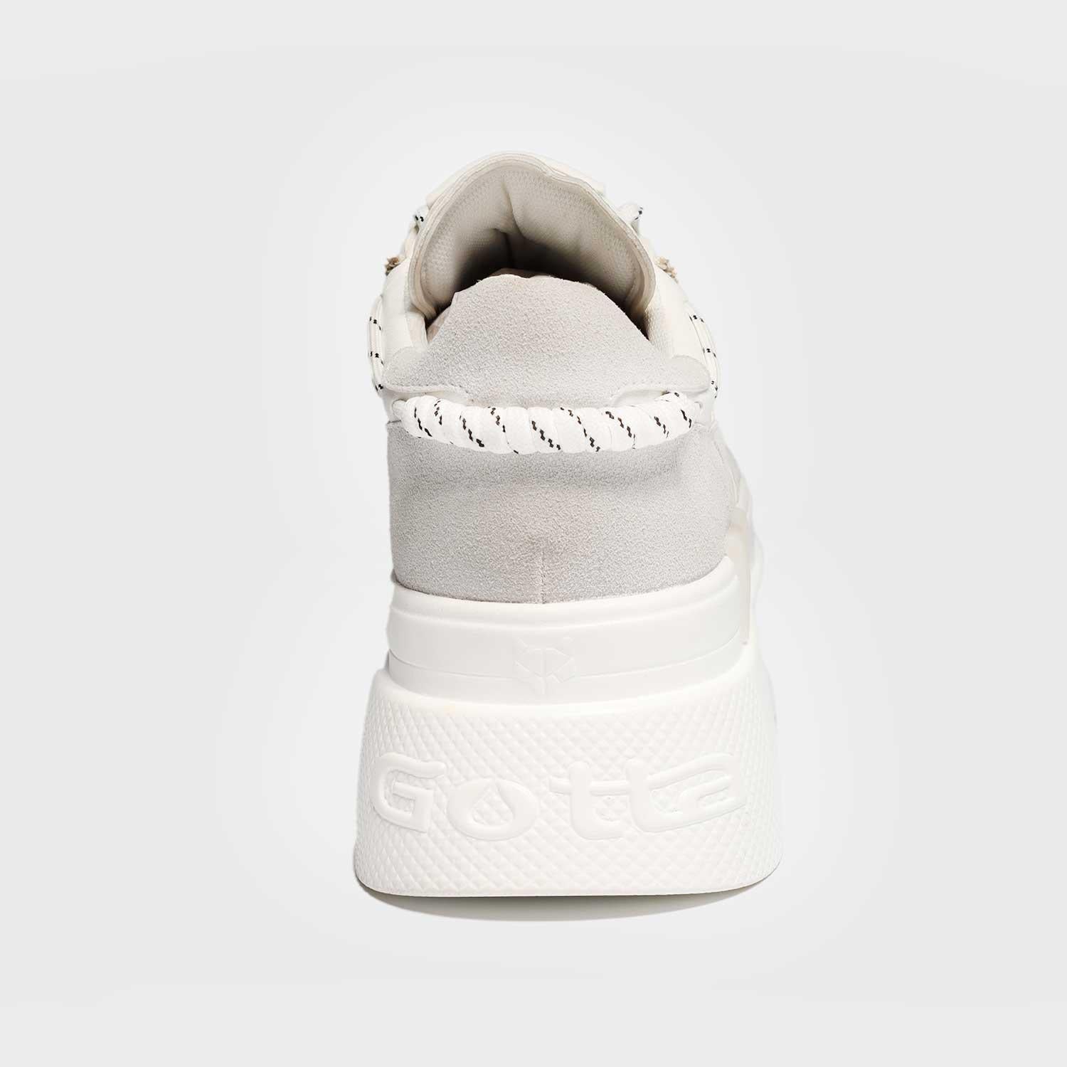 Tenis Plataforma Blanco Mujer 13412