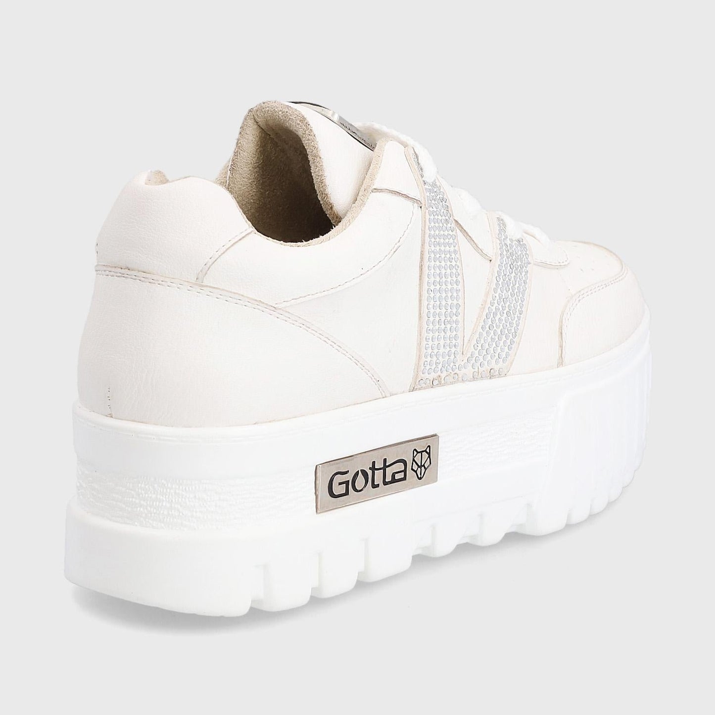 Tenis Plataforma Blanco Mujer 23242