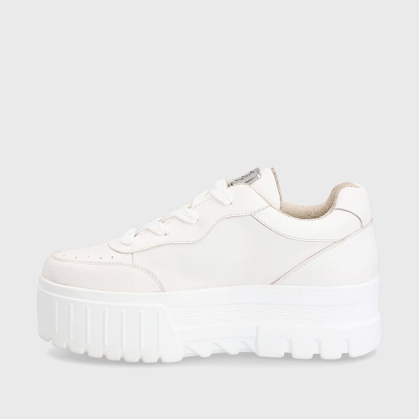 Tenis Plataforma Blanco Mujer 23242