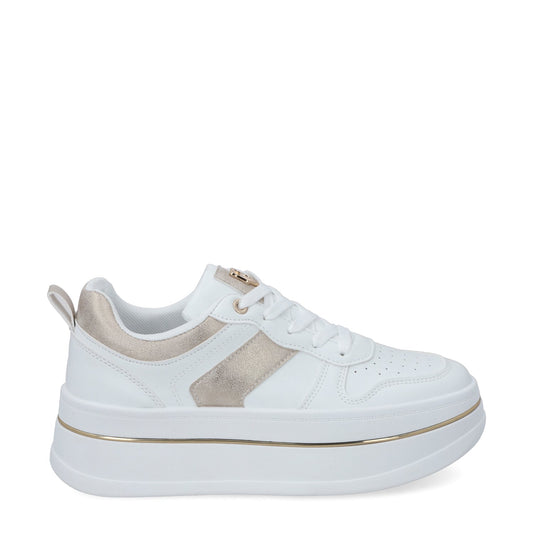 Tenis Plataforma Blancos Mujer 58010