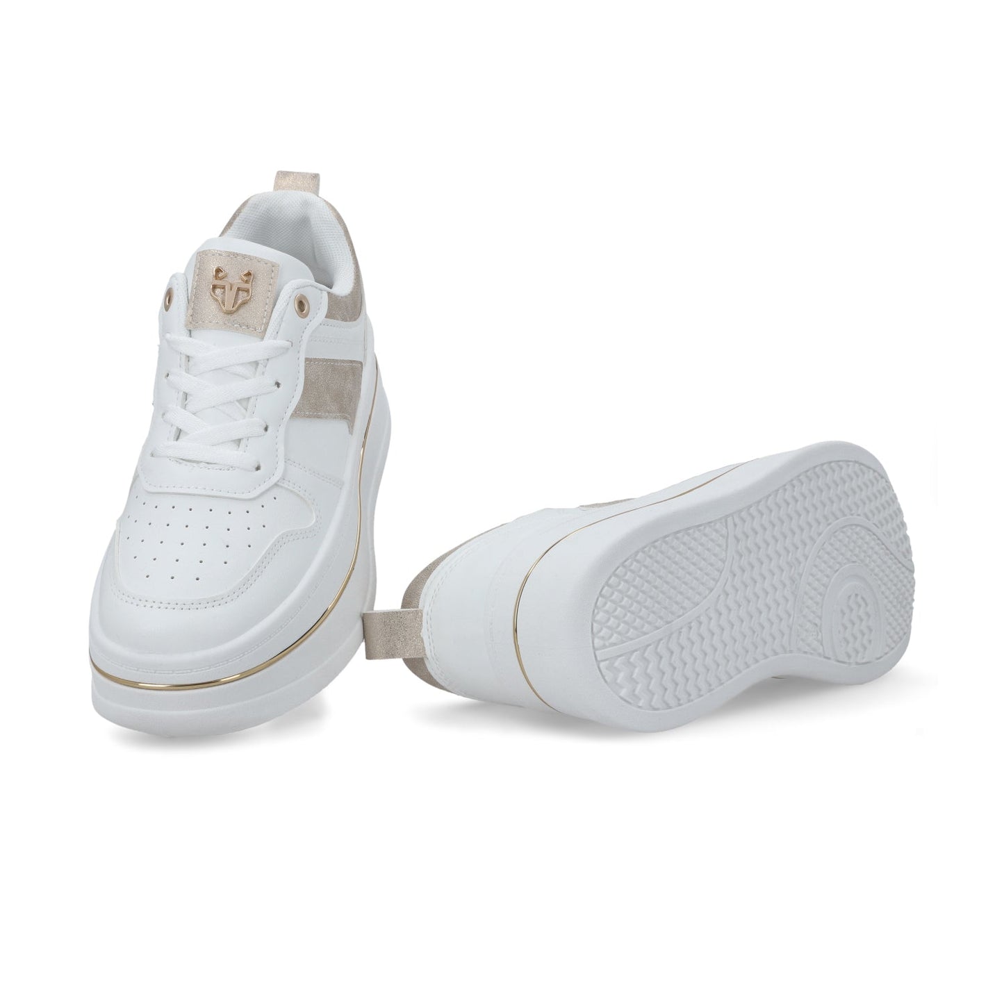 Tenis Plataforma Blancos Mujer 58010