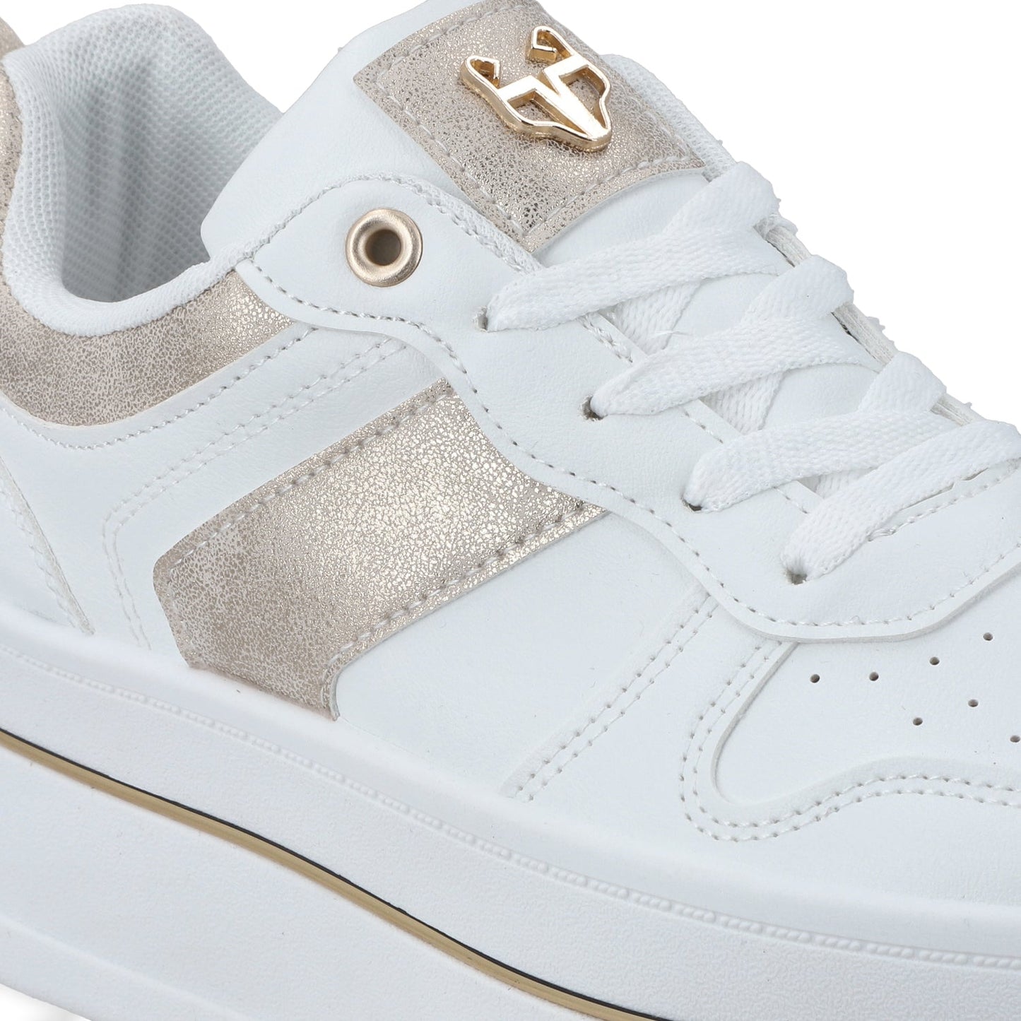 Tenis Plataforma Blancos Mujer 58010
