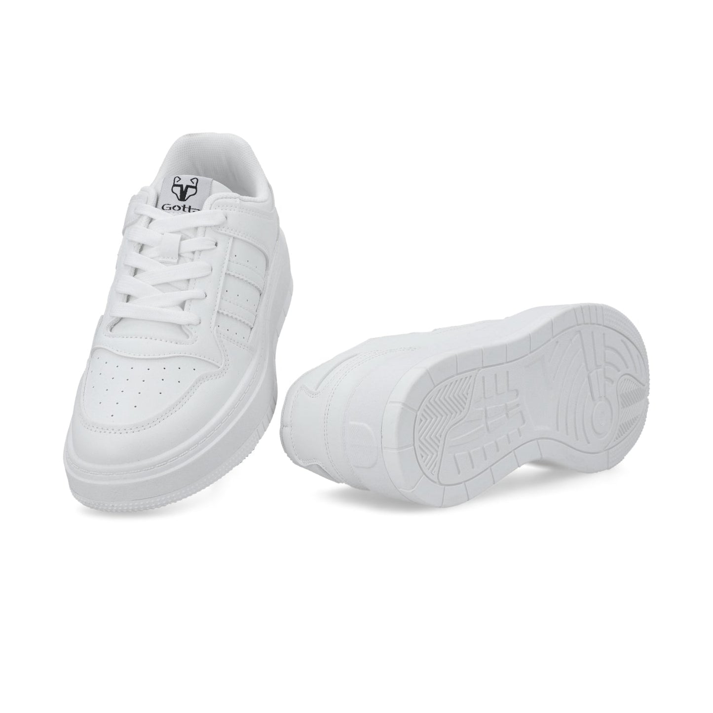 Tenis Plataforma Blancos Mujer 58030