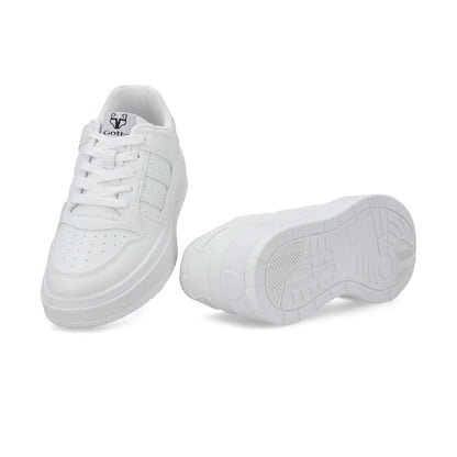 Tenis Plataforma Blancos Mujer 58030