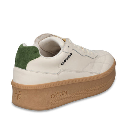 Tenis Plataforma Cuero Beige Mujer 67311 - Gotta Mexico