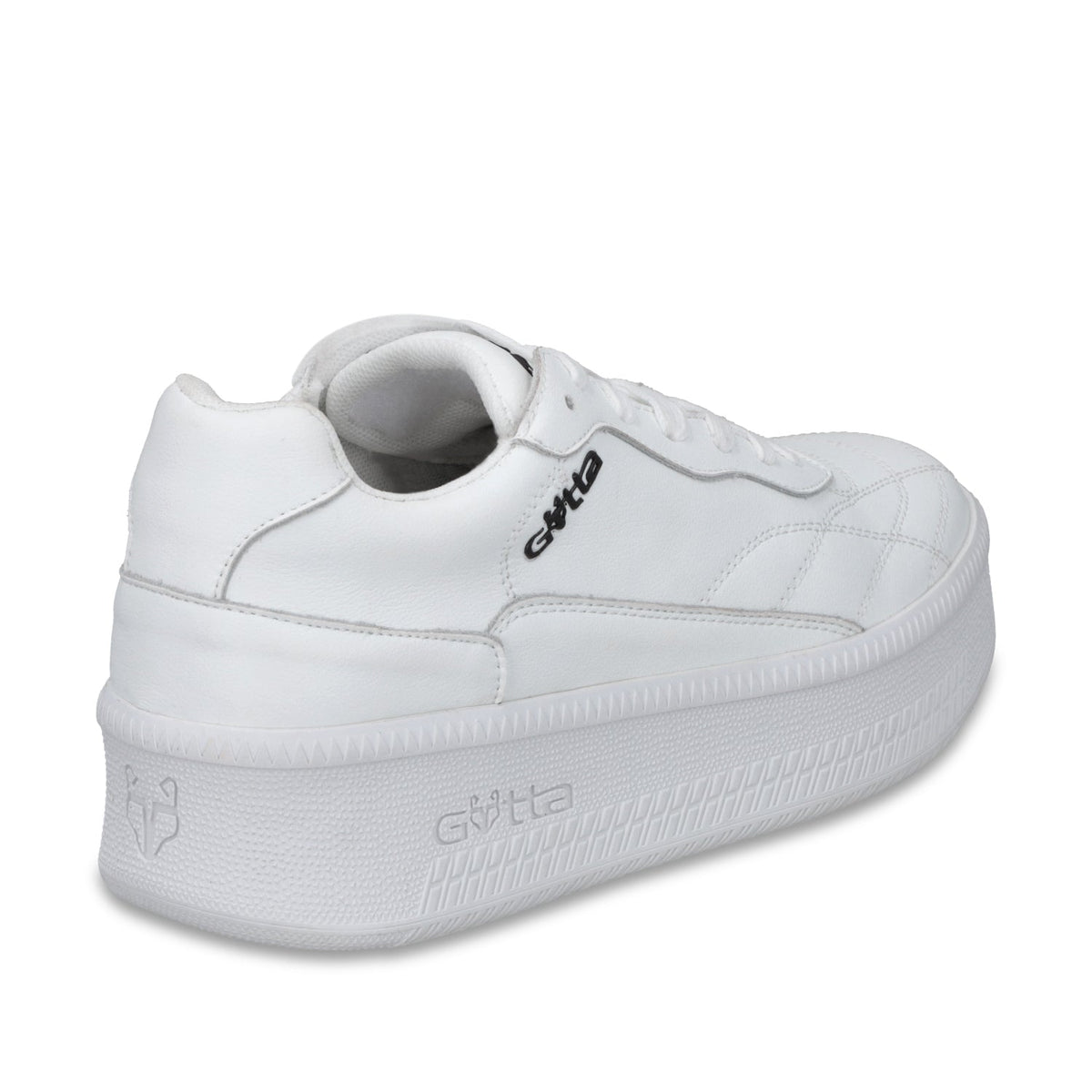 Tenis Plataforma Cuero Blanca Mujer 67311 - Gotta Mexico