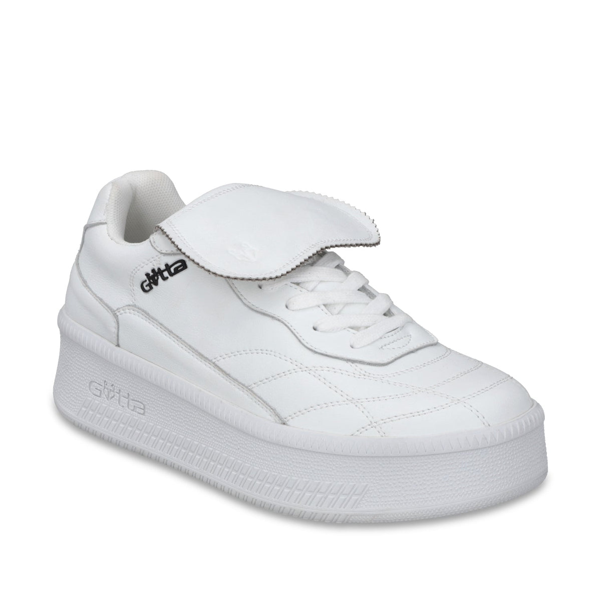 Tenis Plataforma Cuero Blanca Mujer 67311 - Gotta Mexico