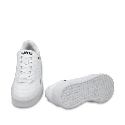 Tenis Plataforma Cuero Blanca Mujer 67311 - Gotta Mexico
