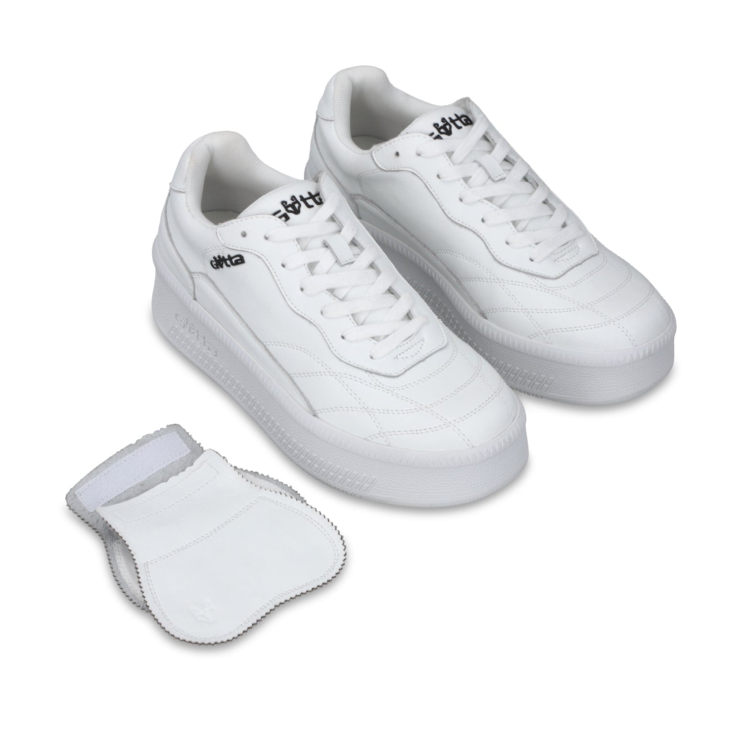 Tenis Plataforma Cuero Blanca Mujer 67311 - Gotta Mexico