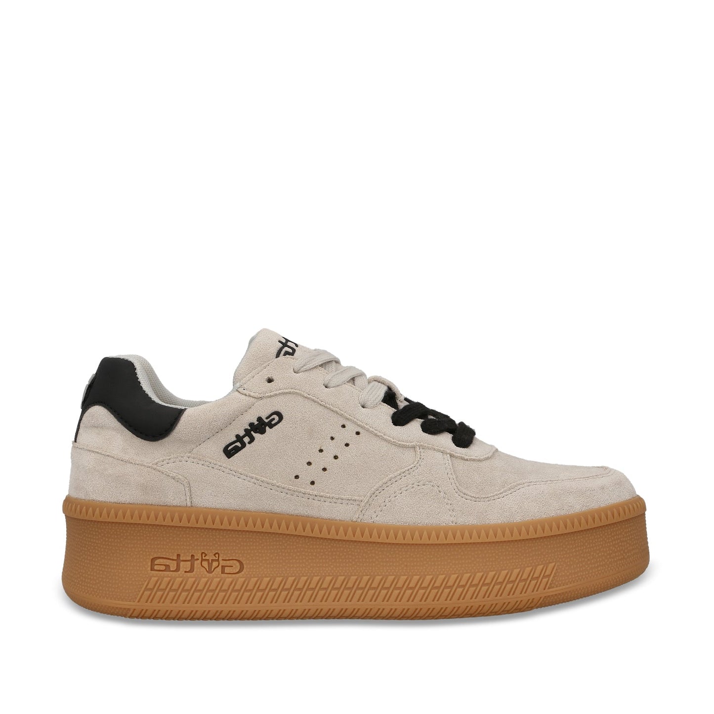 Tenis Plataforma Gris Mujer 67313 - Gotta Mexico