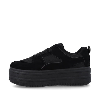 Tenis Plataforma Negra Mujer 38562
