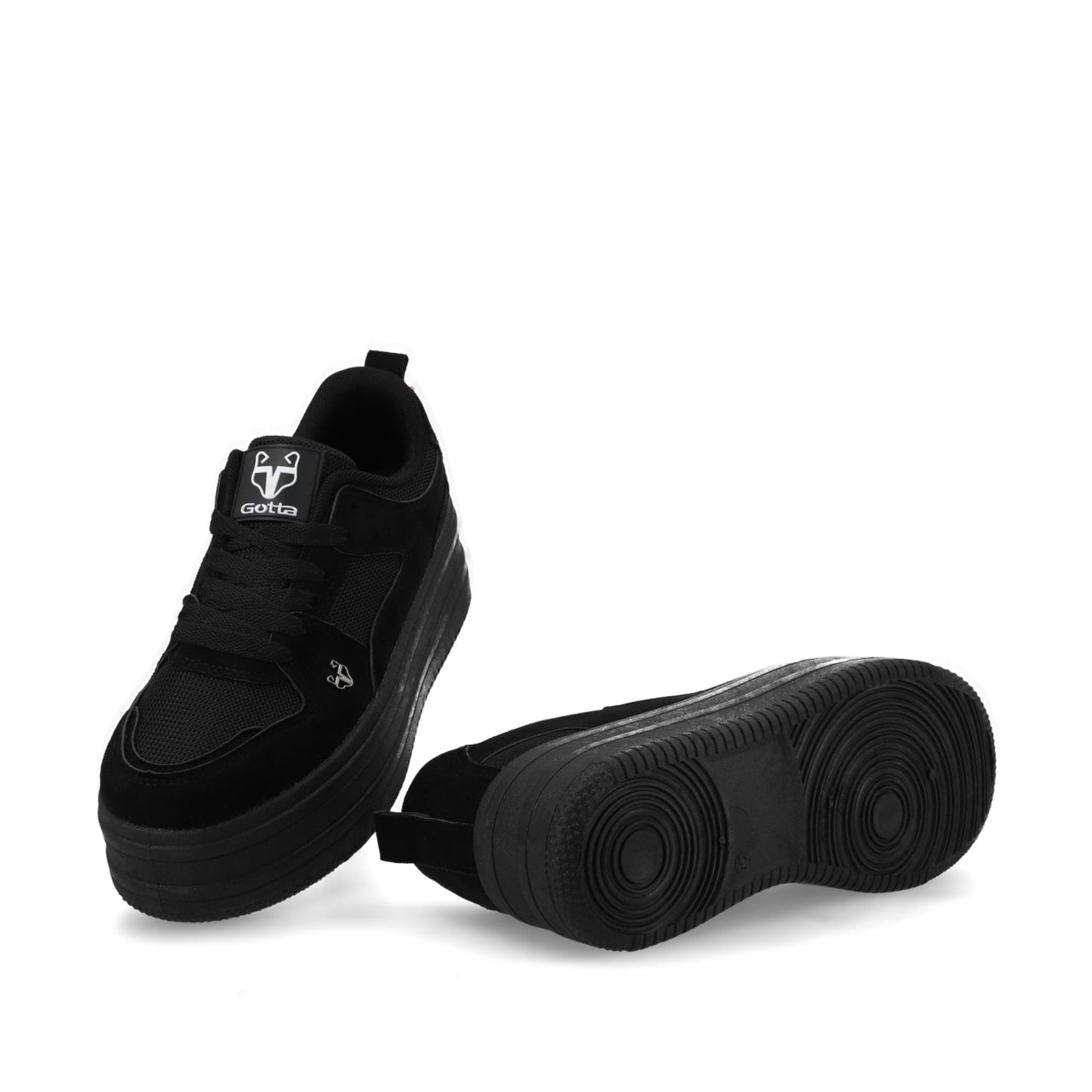 Tenis Plataforma Negra Mujer 38562