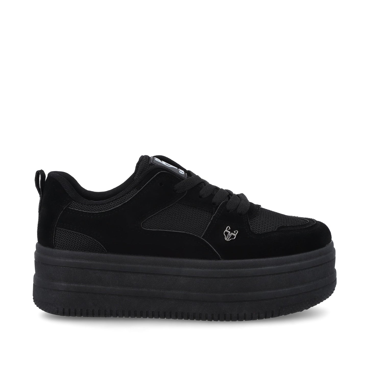 Tenis Plataforma Negra Mujer 38562