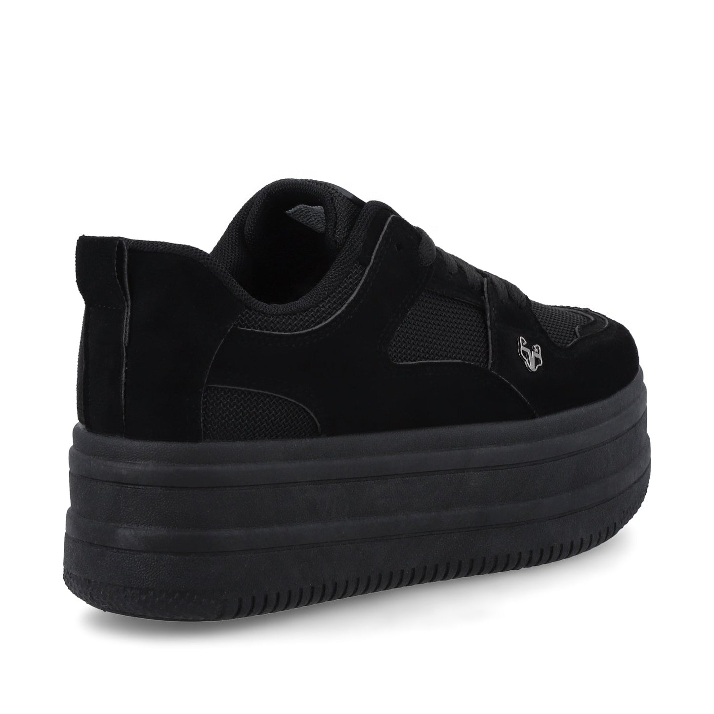 Tenis Plataforma Negra Mujer 38562