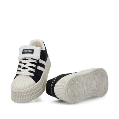 Tenis Plataforma Negra Mujer 58021