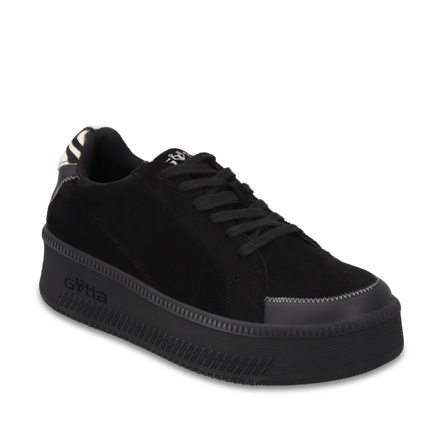 Tenis Plataforma Negra Mujer 67310 - Gotta Mexico