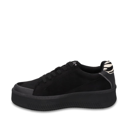 Tenis Plataforma Negra Mujer 67310 - Gotta Mexico