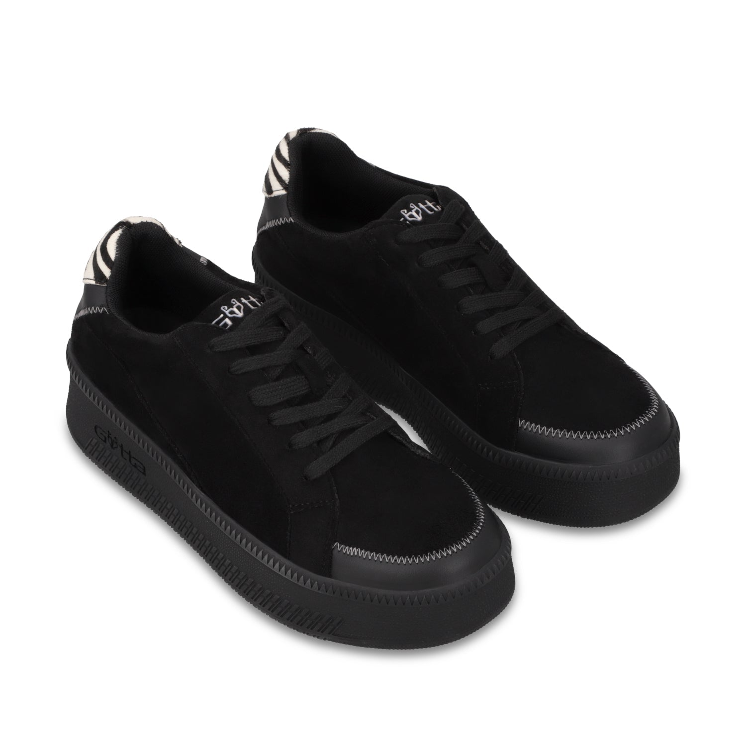 Tenis Plataforma Negra Mujer 67310 - Gotta Mexico