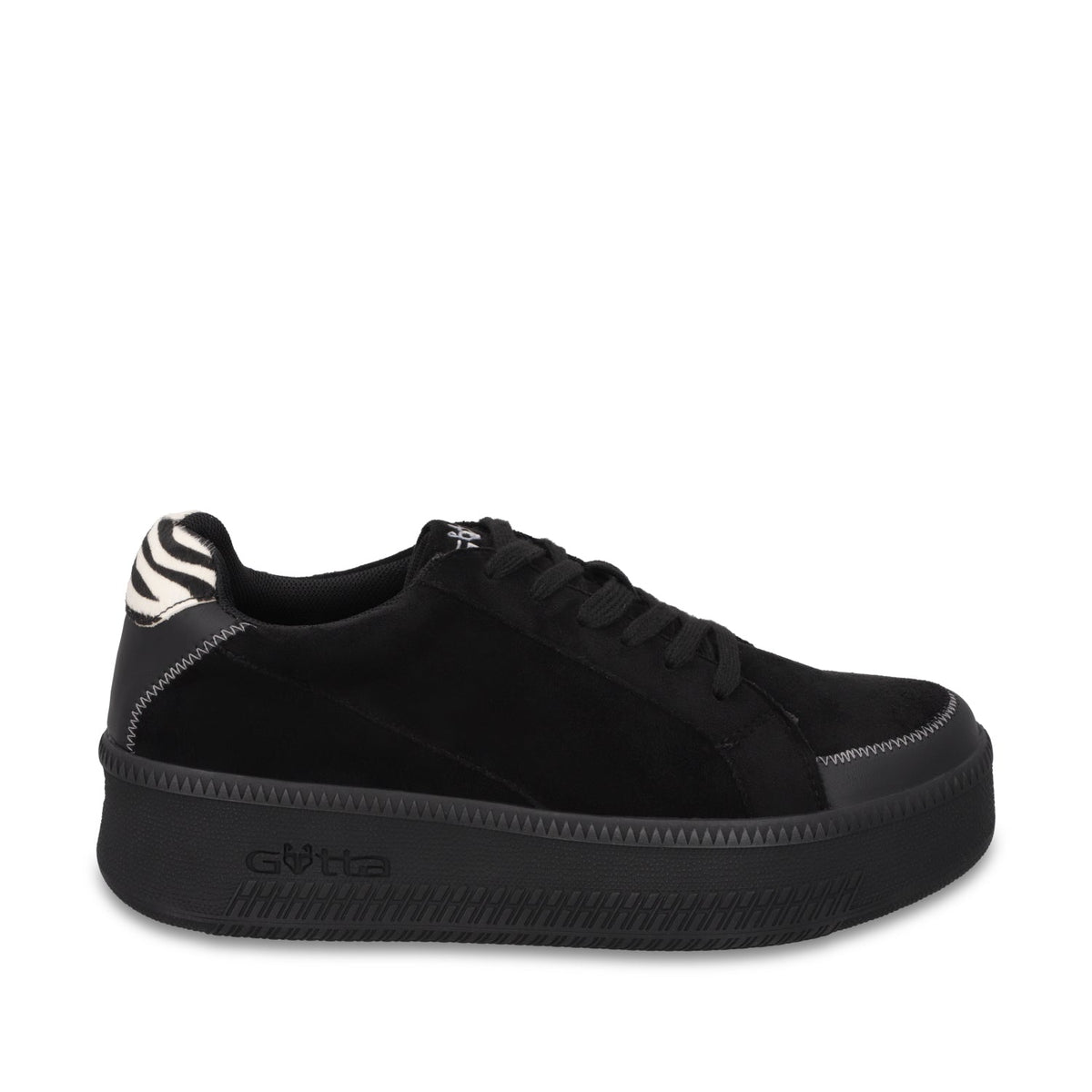 Tenis Plataforma Negra Mujer 67310 - Gotta Mexico