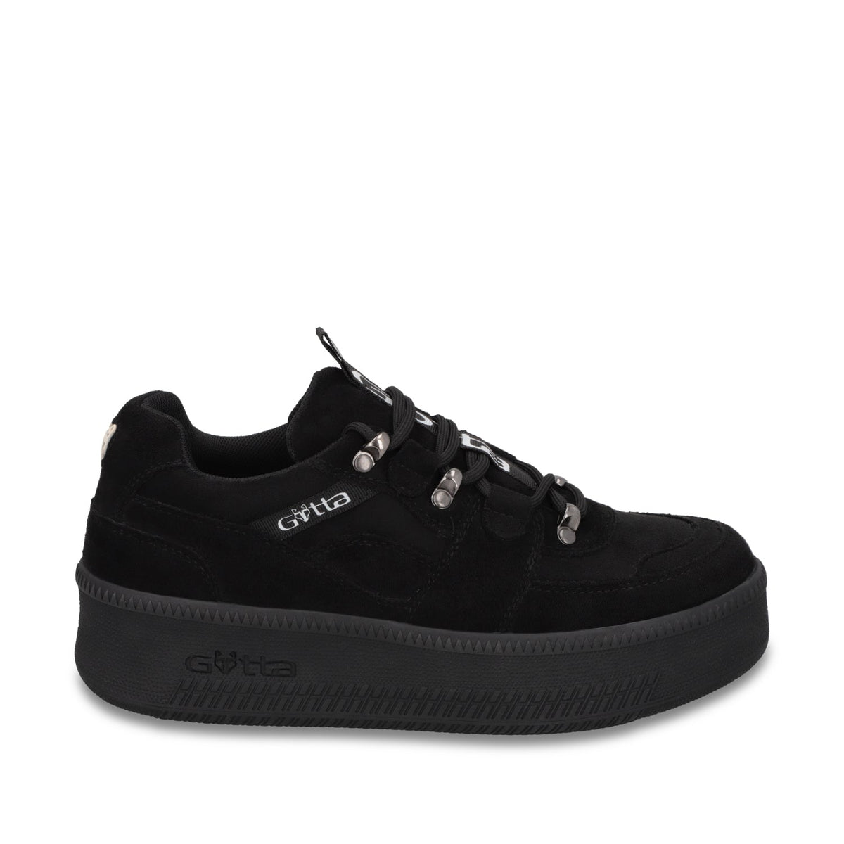 Tenis Plataforma Negra Mujer 67312 - Gotta Mexico